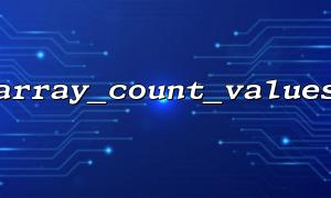 Basic syntax and examples of array_count_values() function