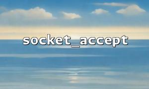 サービスでの違法なデータインジェクションを防ぐためのsocket_accept（）方法