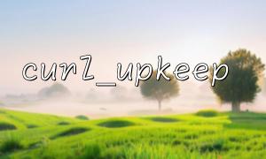 Monitoring policy using curl_upkeep() in connection pool