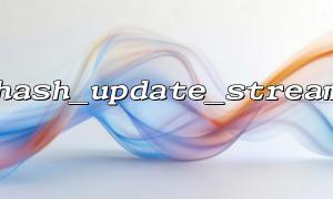 How to reduce the CPU usage of hash_update_stream()