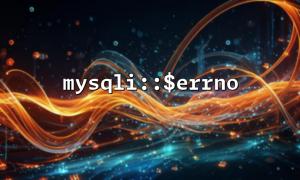 $errno Error handling strategy in distributed database architecture