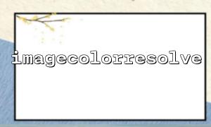Create a "low pixelated" style image using imagecolorresolve()