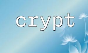 So verschlüsseln Sie das Passwort mit Crypt ()