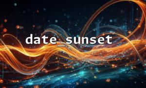 Use a loop to traverse all sunset times of the year and generate a chart