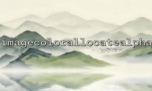 Use imagecolorallocatealpha() on non-truecolor images