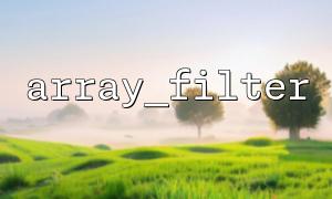 使用 array_filter() 筛选出整数项