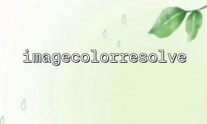 使用 imagecolorresolve() 实现图像中的主色检测
